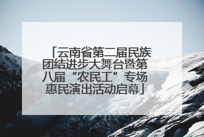 云南省第二届民族团结进步大舞台暨第八届“农民工”专场惠民演出活动启幕